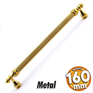 Şah Kulp Mobilya Mutfak Dolabı Çekmece Dolap Kulpları Kapak Kulpu Kulbu Gold Altın 160 Mm Metal
