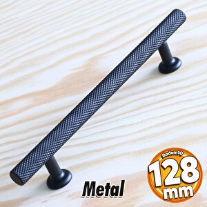 Doruk Kulp Mobilya Mutfak Dolabı Çekmece Dolap Kulpları Kapak Kulpu Kulbu Siyah 128 Mm Metal