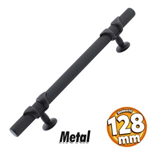 Burç Kulp Mobilya Mutfak Dolabı Çekmece Dolap Kulpları Kapak Kulpu Kulbu Siyah 128 Mm-12.8 Cm Metal