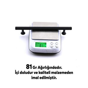 Doruk Kulp Mobilya Mutfak Dolabı Çekmece Dolap Kulpları Kapak Kulpu Kulbu Siyah 160 Mm Metal