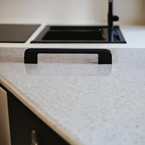 Arel Kulp Mobilya Mutfak Dolabı Çekmece Dolap Kulpları Kapak Kulpu Kulbu Siyah 160 Mm Metal