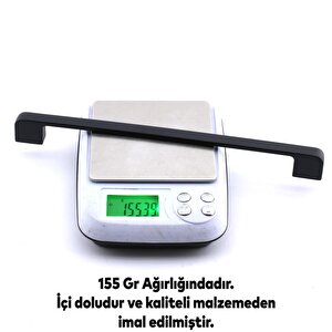 Arel Kulp Mobilya Mutfak Dolabı Çekmece Dolap Kulpları Kapak Kulpu Kulbu Siyah 224 Mm Metal