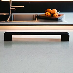 Arel Kulp Mobilya Mutfak Dolabı Çekmece Dolap Kulpları Kapak Kulpu Kulbu Siyah 224 Mm Metal