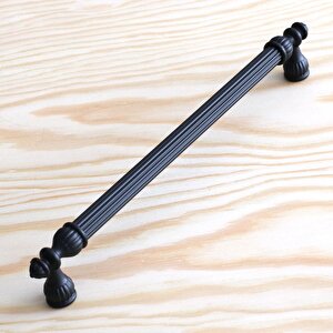 Şah Kulp Mobilya Mutfak Dolabı Çekmece Dolap Kulpları Kapak Kulpu Kulbu Siyah 192 Mm Metal