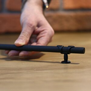 Burç Kulp Mobilya Mutfak Dolabı Çekmece Dolap Kulpları Kapak Kulpu Kulbu Siyah 160 Mm Metal