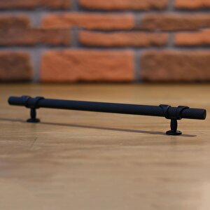 Burç Kulp Mobilya Mutfak Dolabı Çekmece Dolap Kulpları Kapak Kulpu Kulbu Siyah 320 Mm Metal