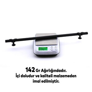Burç Kulp Mobilya Mutfak Dolabı Çekmece Dolap Kulpları Kapak Kulpu Kulbu Siyah 320 Mm Metal