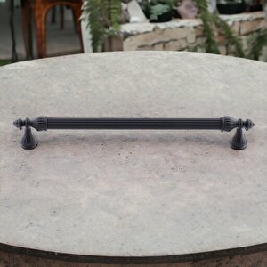 Şah Kulp Mobilya Mutfak Dolabı Çekmece Dolap Kulpları Kapak Kulpu Kulbu Siyah 320 Mm Metal