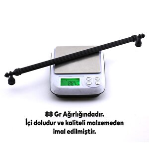 Şah Kulp Mobilya Mutfak Dolabı Çekmece Dolap Kulpları Kapak Kulpu Kulbu Siyah 320 Mm Metal