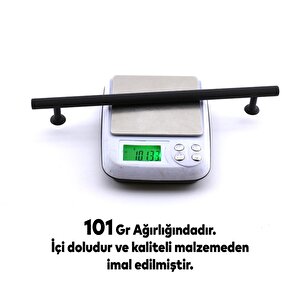 Doruk Kulp Mobilya Mutfak Dolabı Çekmece Dolap Kulpları Kapak Kulpu Kulbu Siyah 224 Mm Metal
