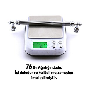 Şah Kulp Mobilya Mutfak Dolabı Çekmece Dolap Kulpları Kapak Kulpu Kulbu Krom Renk 192 Mm Metal