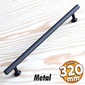 Doruk Kulp Mobilya Mutfak Dolabı Çekmece Dolap Kulpları Kapak Kulpu Kulbu Siyah 320 Mm Metal