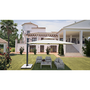 NOVA PARASOL 300X300 DREAM MODEL YANDAN DİREKLİ ŞEMSİYE