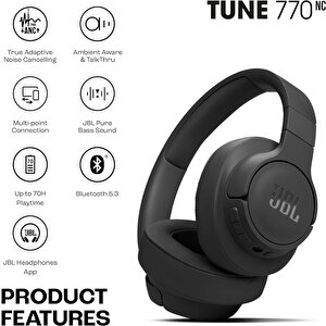 Tune770 Bt Nc Wireless Kulaklık, Anc, Ct, Oe - Siyah