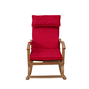 Candeco Sultan Ahşap Sallanan Sandalye Kırmızı (doğal) Kırmızı