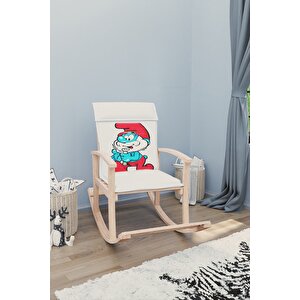 Pinokyo Ahşap Çocuk Sallanan Sandalye Koltuğu