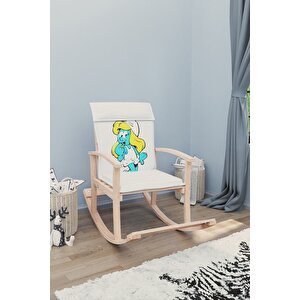 Pinokyo Ahşap Çocuk Sallanan Sandalye Koltuğu Şirine
