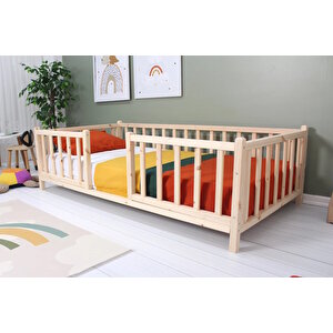 Baby Kinder Montessori Doğal Ahşap Bebek Ve Çocuk Karyolası