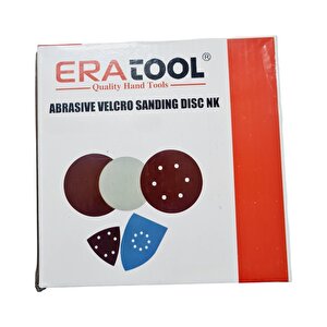 Eratool Cırtlı Delikli Disk Zımpara V125 80 Kum | Kusursuz Pürüzsüzlük | 50 Adet