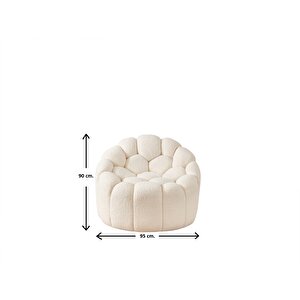Mode Balloon Teddy Kumaş Turkuaz Berjer
