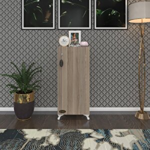 Kenzlife Mutfak Dolabı Zehra 088*030*032 Crd Kilitli Ayaklı Banyo Evrak Ofis Kitaplık Ayakkabılık Kiler