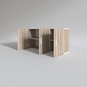 Hazır Mutfak Dirca32 Crd 060*120*32 Mutfak Banyo Dolabı Kapaklı Raflı