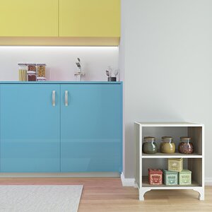 Kenzlife Kitaplık Tuğçe 048*060*020 Crd Ayaklı Mutfak Dolabı Banyo Ofis Ayakkabılık Kiler