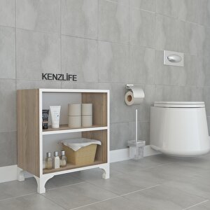 Kenzlife Kitaplık Tuğçe 048*060*020 Crd Ayaklı Mutfak Dolabı Banyo Ofis Ayakkabılık Kiler