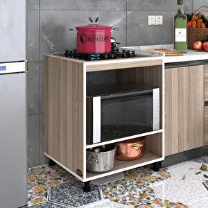 Ocak Dolabı Gülpembe Crd 85*70*60 Xlarge Hazır Mutfak Ankastre Gömme Ocak Için
