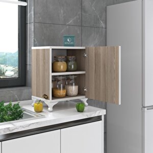 Kenzlife Mutfak Dolabı Mine 048*030*032 Crd Kapaklı Ayaklı Banyo Evrak Ofis Kitaplık Ayakkabılık Kiler