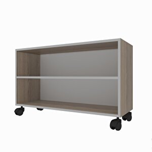 Kenzlife Kitaplık Beril 048*090*020 Crd Tekerlekli Mutfak Dolabı Banyo Ofis Ayakkabılık Kiler