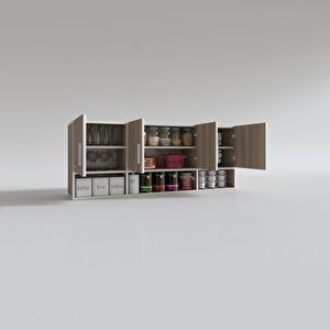 Hazır Mutfak Konsta Crd 060*150*32 Mutfak Banyo Dolabı Kapaklı Raflı