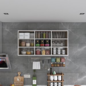 Hazır Mutfak Hortus22 Crd 060*120*22 Banyo Dolabı Raflı Kapaksız Arkalıklı
