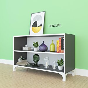 Kitaplık Tuğçe 048*090*020 Gri Ayaklı Mutfak Dolabı Banyo Ofis Ayakkabılık Kiler