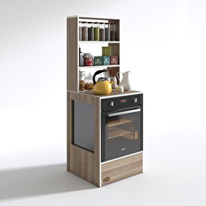 Ankastre Fırın Dolabı Nevgece Cordoba 165x60x56 Mutfak Eko Düz