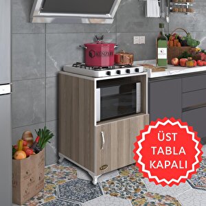 Ocak Dolabı Revbahar Crd 85*60*56 Hazır Mutfak Klasik Set Üstü Ocak Için Arkalıksız