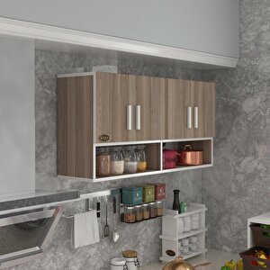 Hazır Mutfak Vesper Crd 060*120*32 Mutfak Banyo Dolabı Kapaklı Raflı