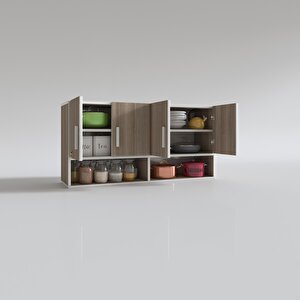 Hazır Mutfak Vesper Crd 060*120*32 Mutfak Banyo Dolabı Kapaklı Raflı