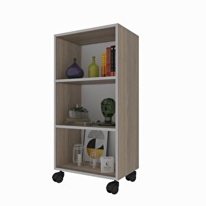 Kitaplık Beril 108*030*020 Crd Tekerlekli Mutfak Dolabı Banyo Ofis Ayakkabılık Kiler