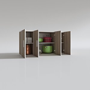 Hazır Mutfak Merlanda Crd 060*120*22 Mutfak Banyo Dolabı Kapaklı Raflı