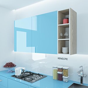 Kenzlife Mutfak Dolabı Itır 090.030.30 Crd 2 Raflı Kapaksız Ofis Banyo Kiler Evrak Kitaplık