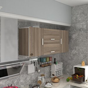 Hazır Mutfak Lucida Crd 060*150*32 Mutfak Banyo Dolabı Kapaklı Raflı