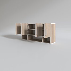 Hazır Mutfak Severus Crd 060*120*22 Mutfak Banyo Dolabı Kapaklı Raflı