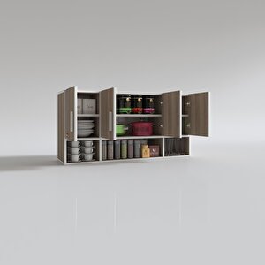 Hazır Mutfak Severus Crd 060*120*22 Mutfak Banyo Dolabı Kapaklı Raflı