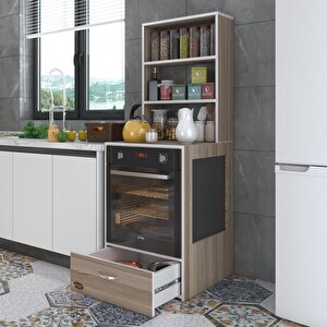 Ankastre Fırın Dolabı Gönül Crd 165*60*56 Mutfak Çekmeceli