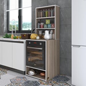 Ankastre Fırın Dolabı Canfeza Crd 165*60*56 Mutfak Raflı