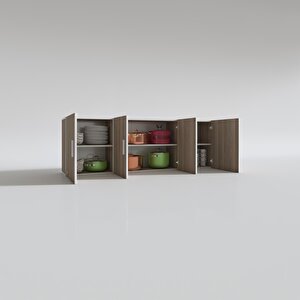 Hazır Mutfak Silvanus Crd 060*180*22 Mutfak Banyo Dolabı Kapaklı Raflı