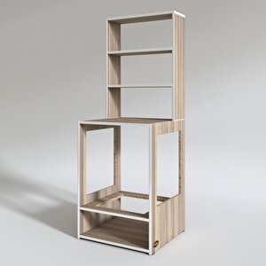 Ankastre Fırın Dolabı Ismihan Crd 165*60*56 Mutfak Raflı