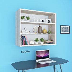 Mutfak Dolabı Itır 090.090.30 Crd 2 Raflı Kapaksız Ofis Banyo Kiler Evrak Kitaplık
