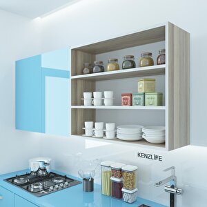 Kenzlife Mutfak Dolabı Itır 090.090.30 Crd 2 Raflı Kapaksız Ofis Banyo Kiler Evrak Kitaplık